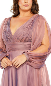 Mac Duggal Long Plus-Size Formal Dress 68431