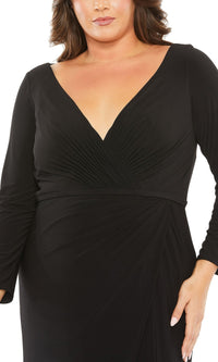 Mac Duggal Long Plus-Size Formal Dress 68442