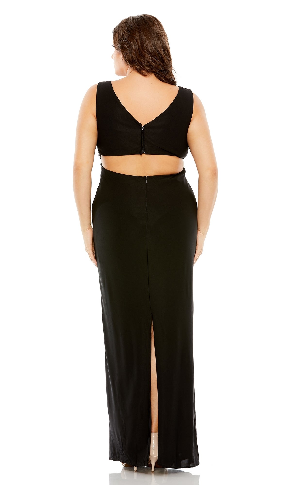 Mac Duggal Long Plus-Size Formal Dress 68536
