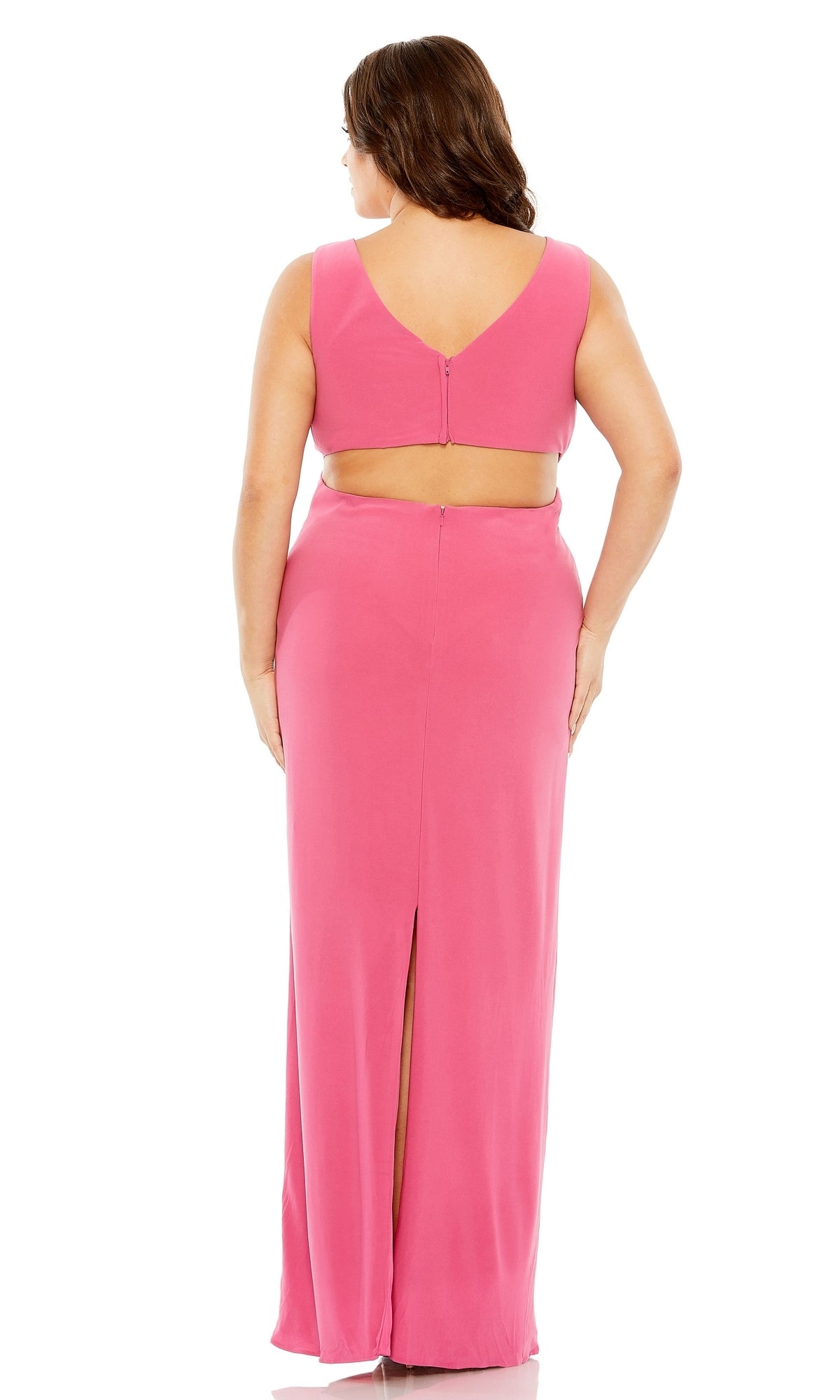 Mac Duggal Long Plus-Size Formal Dress 68536