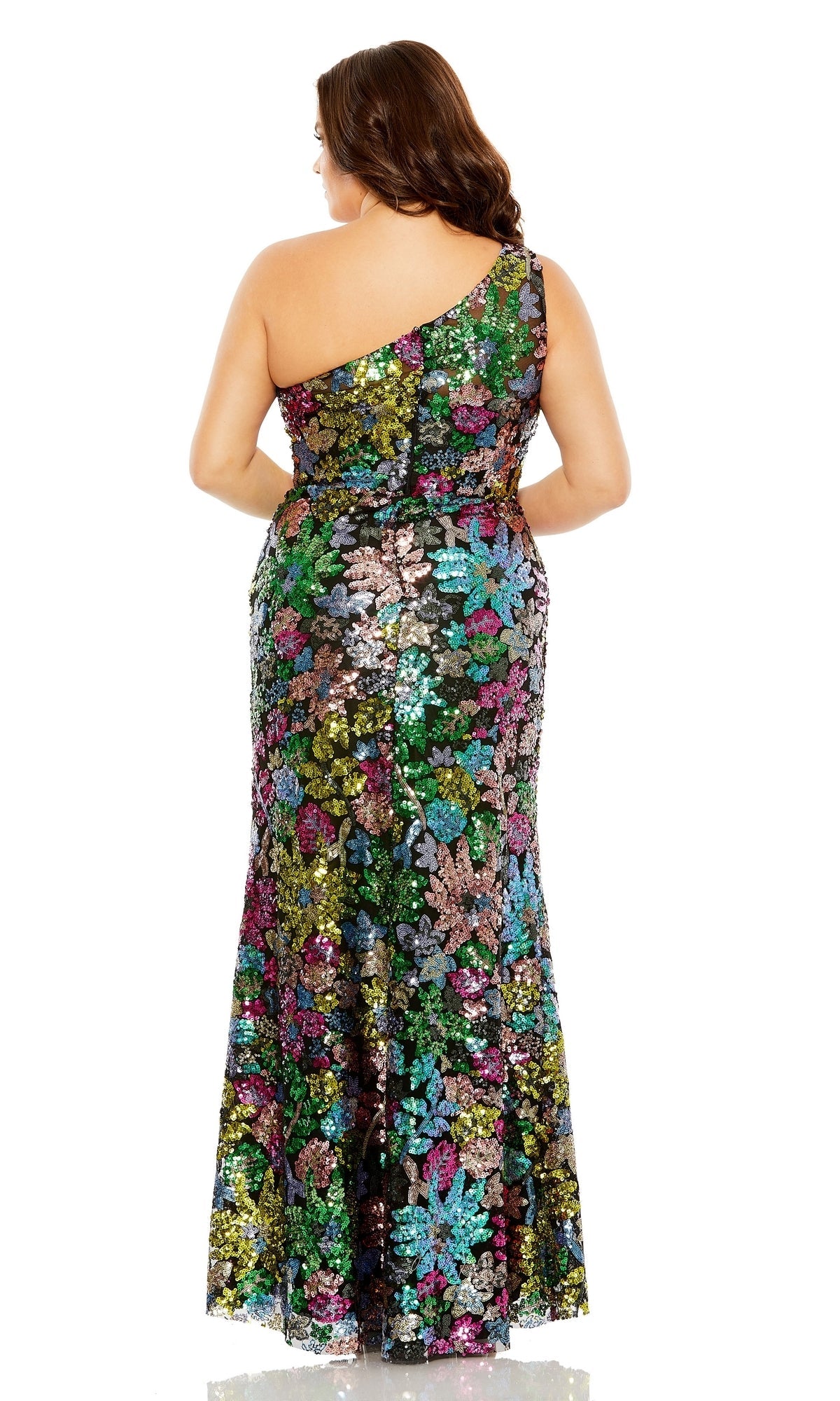 Mac Duggal Long Plus-Size Formal Dress 68545