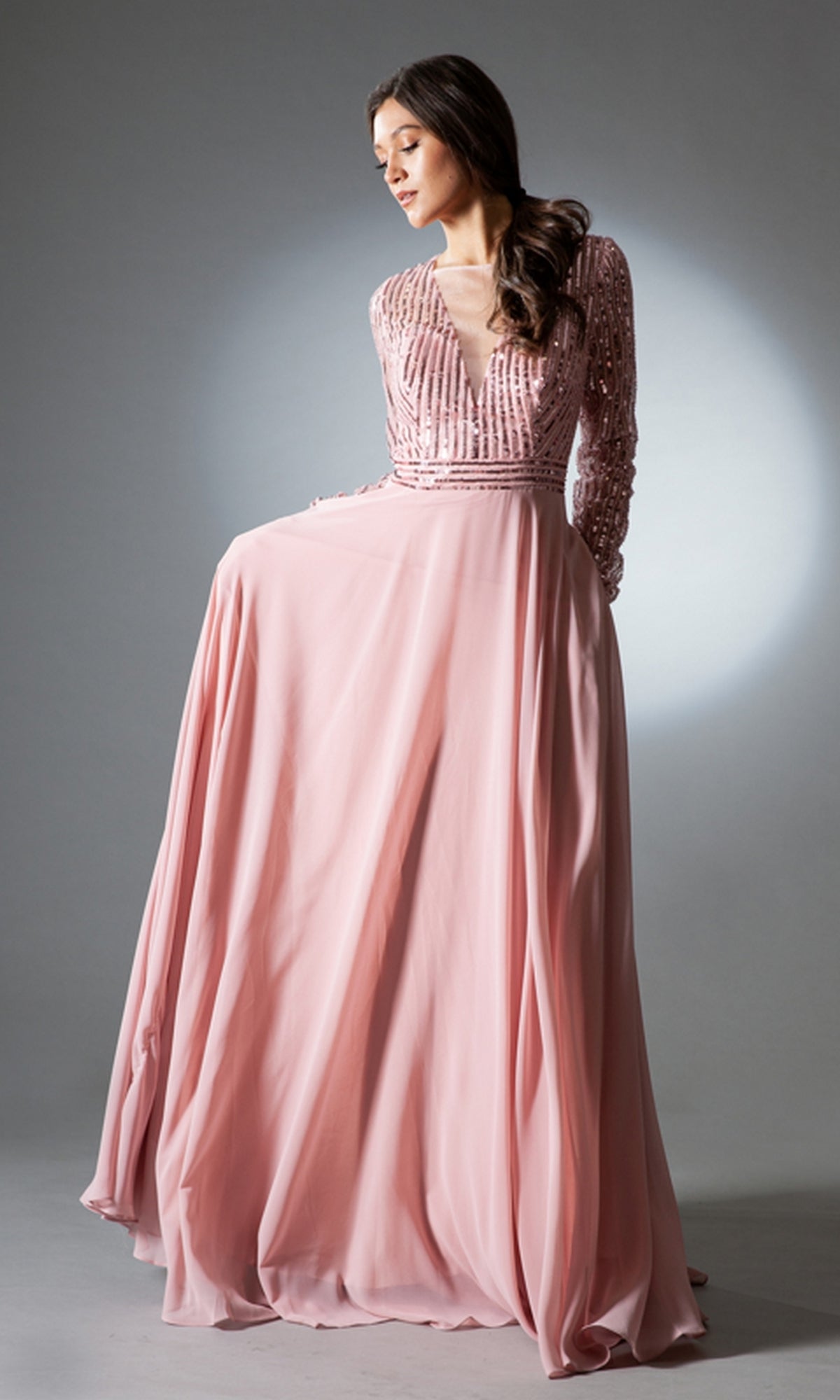 Long Formal Dress 7036 by Amelia Couture Black / 8 Long Formal Dress 7036 by Amelia Couture Black / 8
