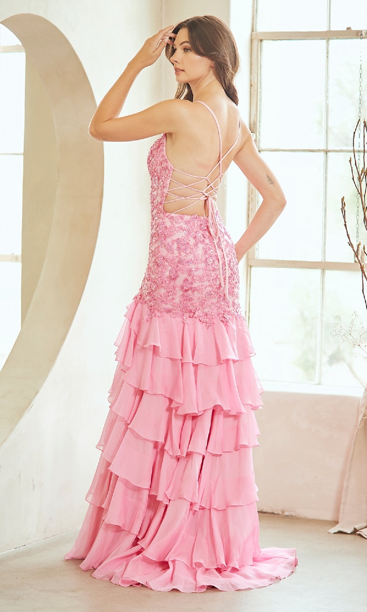 Amelia Couture Long Prom Dress 7085