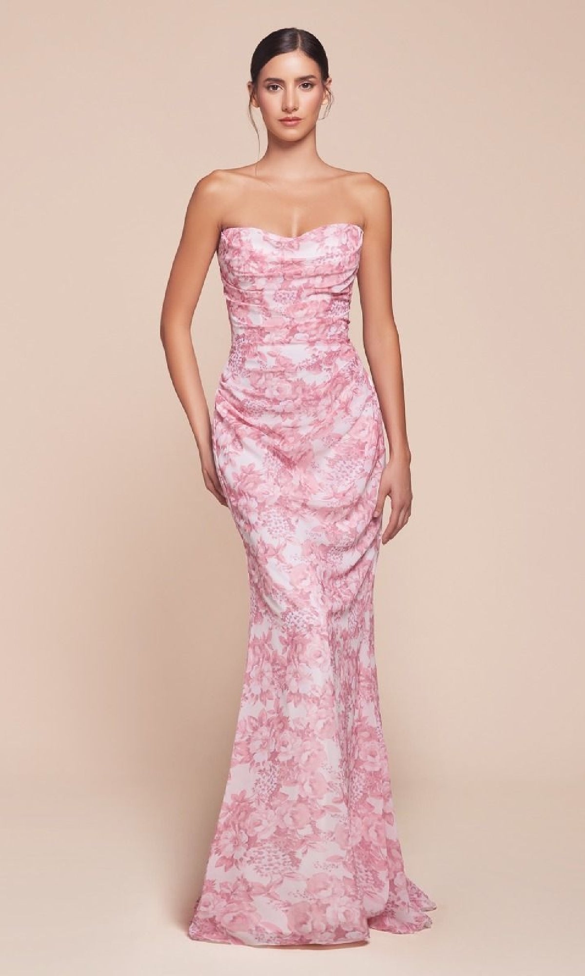 Rose Ladivine Long Formal Dress 7445