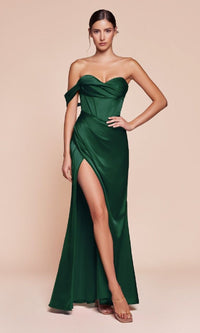 Emerald Ladivine Long Formal Dress 7448-1