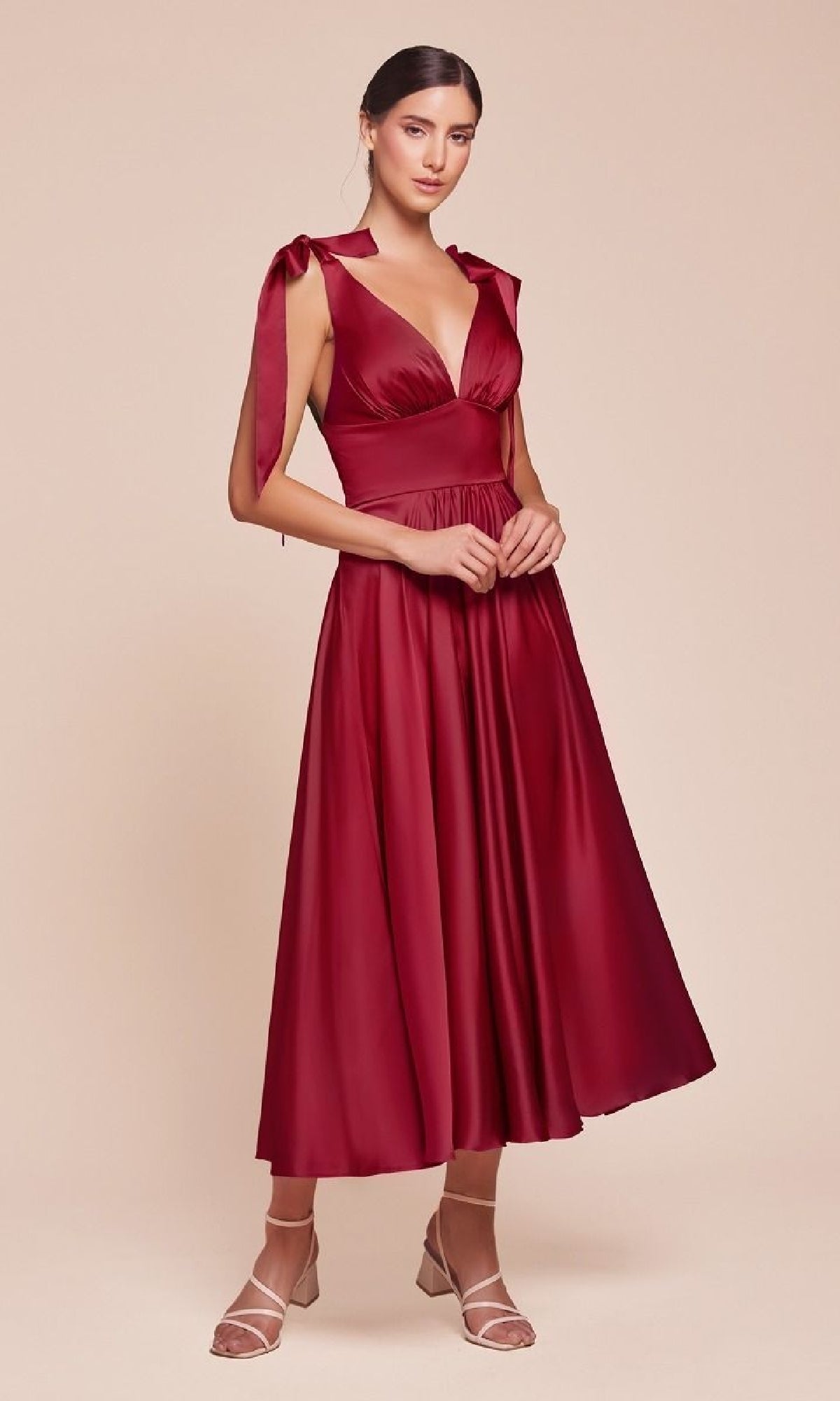 Burgundy Ladivine Short Party Dress 7499
