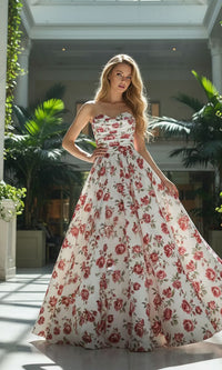 White Amelia Couture Long Prom Dress 8070