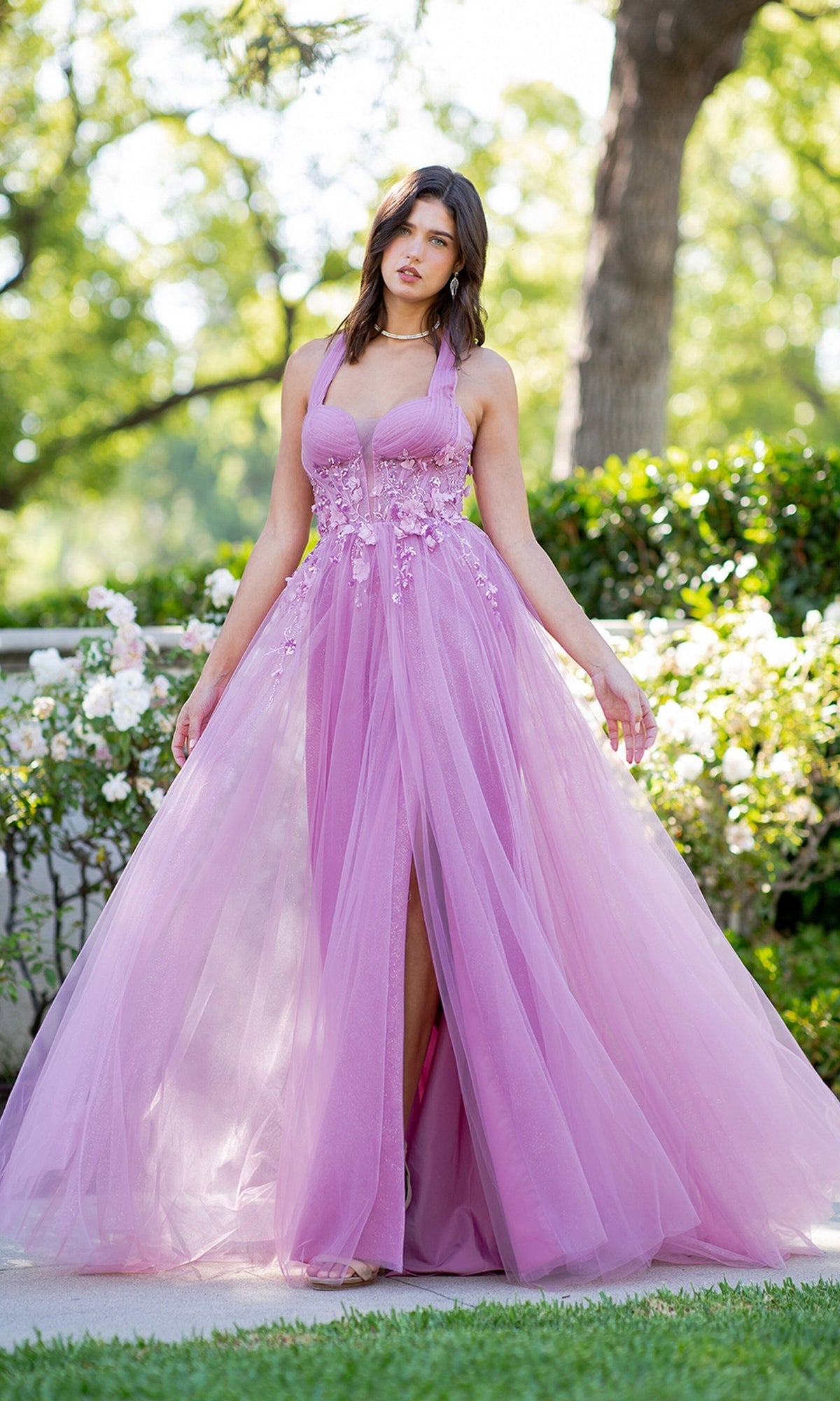 pink cinderella dress for women Long Formal Dress 8076j by Cinderella Couture Lilac / 3XLarge