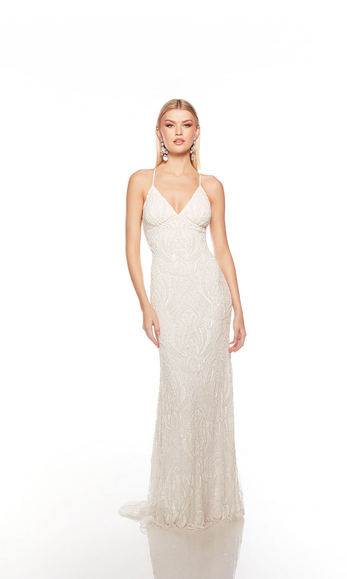 Ivory Alyce Long Formal Dress 88006
