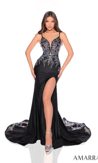 Black Amarra Long Formal Dress 88200