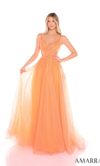 Orange Amarra Long Formal Dress 88201