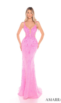 Pink Amarra Long Formal Dress 88209