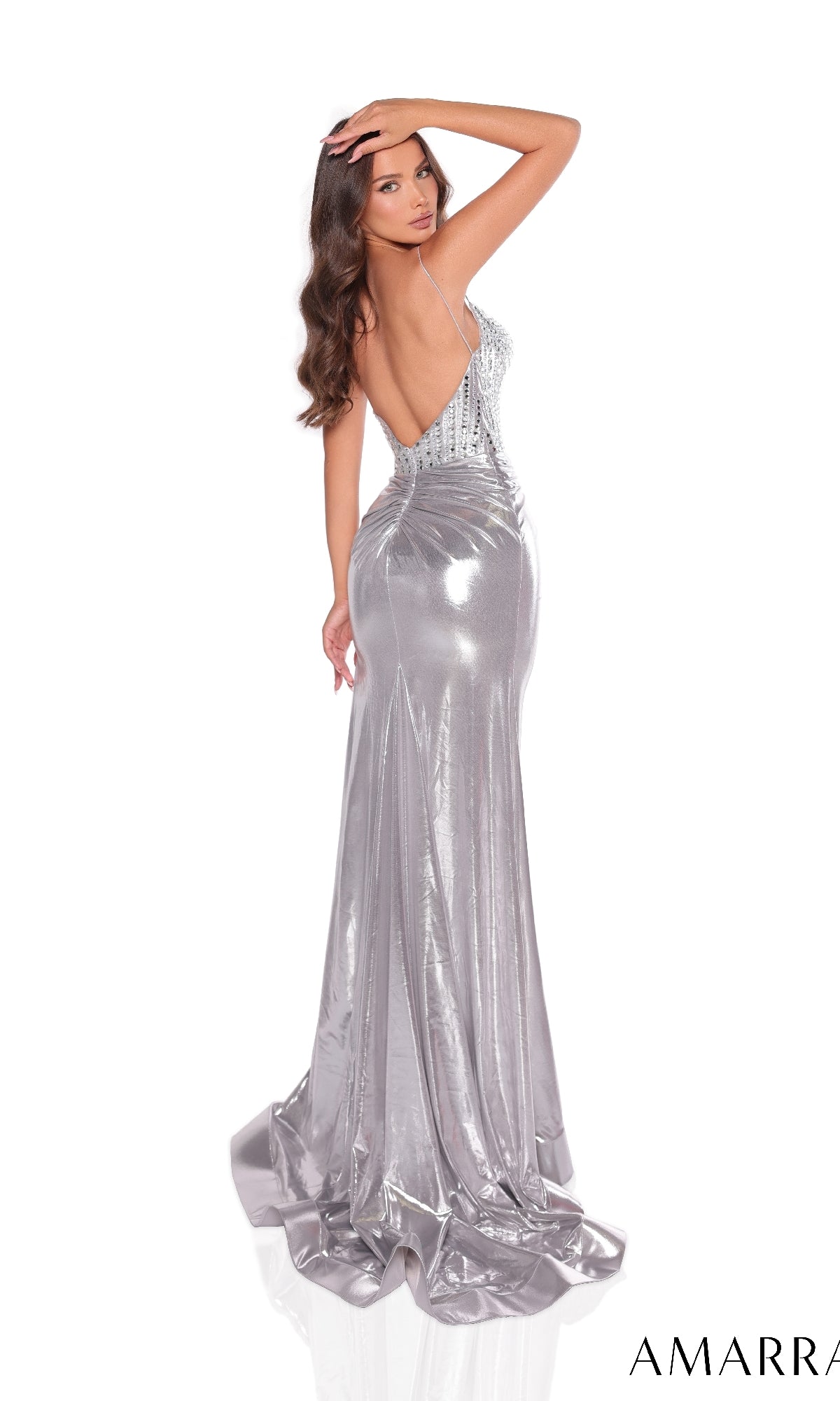 Amarra 88212 Prom Dress - Metallic Blue | NewYorkDress Amarra 88212 Prom Dress - Metallic Blue | NewYorkDress