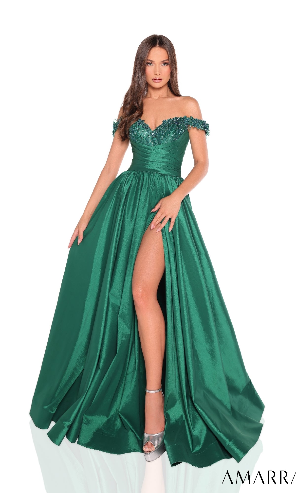 Emerald Amarra Long Formal Dress 88213