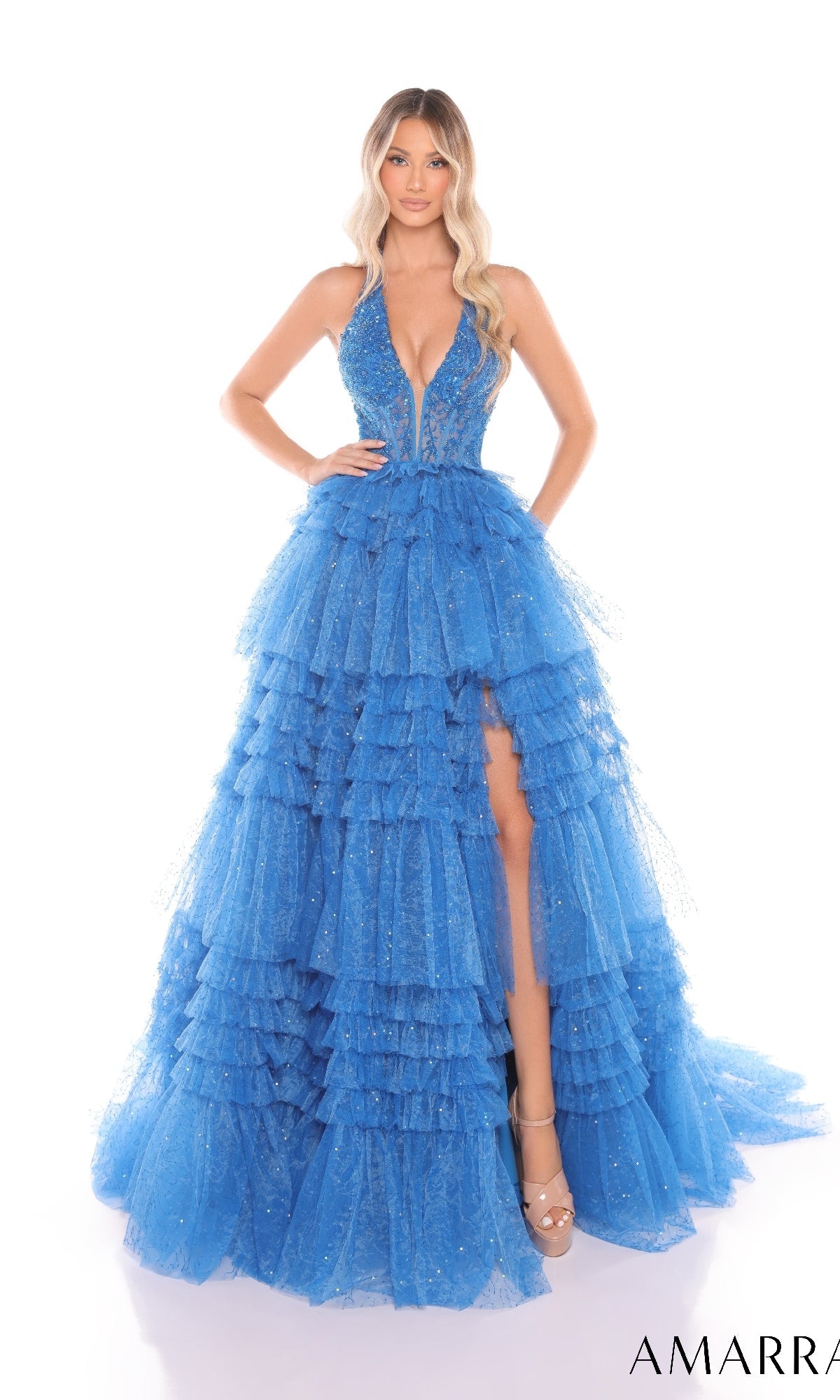 Peacock Amarra Long Formal Dress 88226