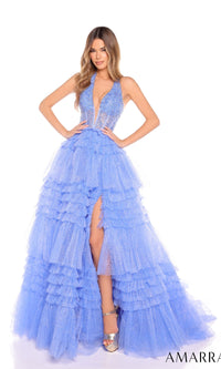 Periwinkle Amarra Long Formal Dress 88226