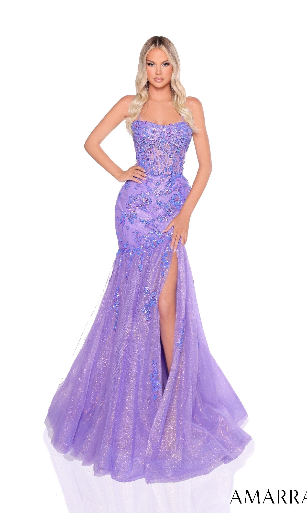 Lilac Amarra Long Formal Dress 88232