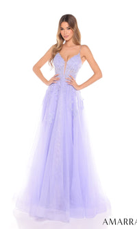 Periwinkle Amarra Long Formal Dress 88253