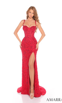 Red Amarra Long Formal Dress 88261