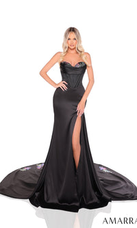 Black Amarra Long Formal Dress 88272