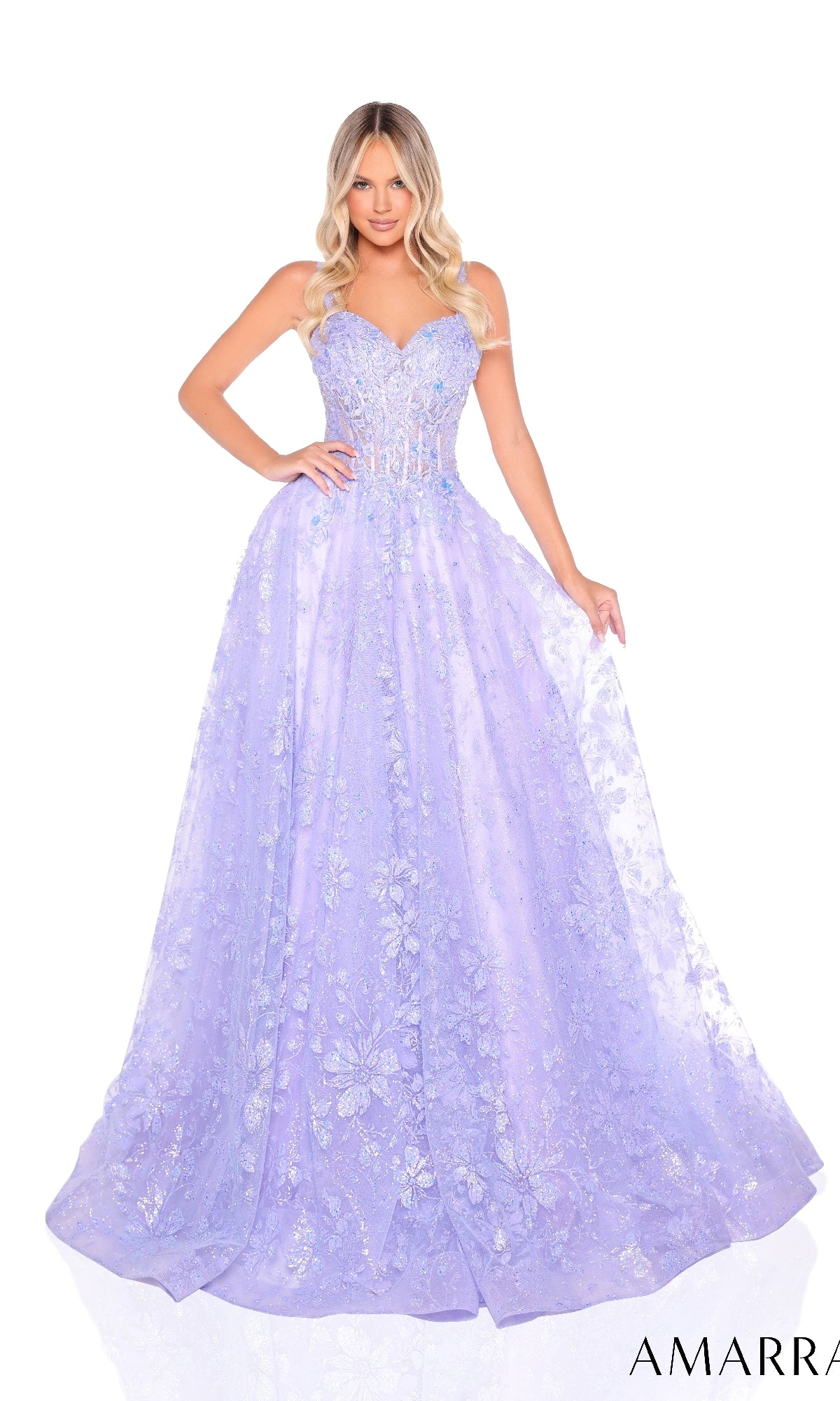 Lilac Amarra Long Formal Dress 88321