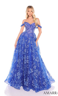 Royal Blue Amarra Long Formal Dress 88321