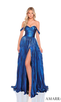 Royal Blue Amarra Long Formal Dress 88323