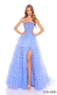 Periwinkle Amarra Long Formal Dress 88349