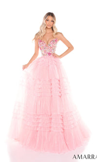 Light Pink/Multi Amarra Long Formal Dress 88369