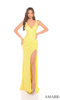 Yellow Amarra Long Formal Dress 88386