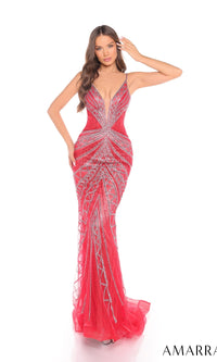 Red Amarra Long Formal Dress 88395