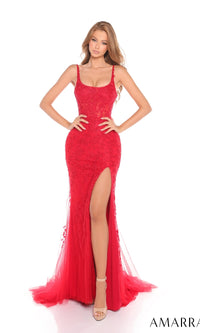 Red Amarra Long Formal Dress 88408