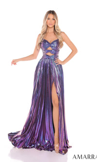 Bright Purple Amarra Long Formal Dress 88435