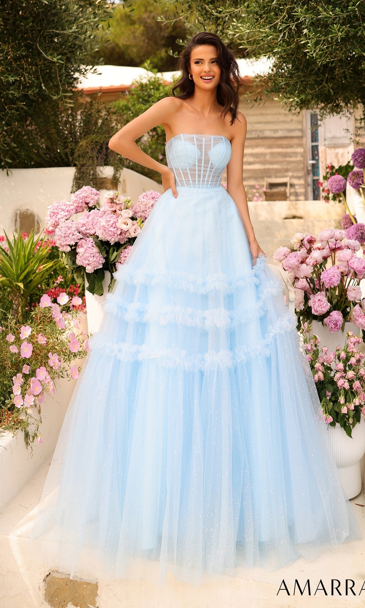 Amarra 88794 Prom Dress - Light Blue | NewYorkDress Amarra 88794 Prom Dress - Light Blue | NewYorkDress