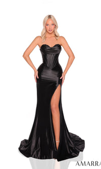 Black Amarra Long Formal Dress 88904