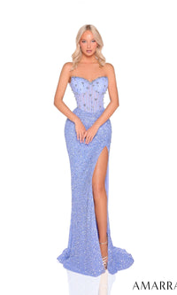 Periwinkle Amarra Long Formal Dress 88910