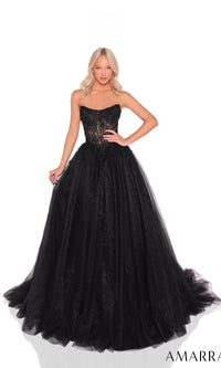 Black Amarra Long Formal Dress 88913