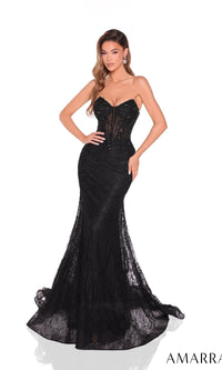 Black Amarra Long Formal Dress 88923