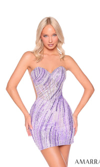 Lilac Amarra Short Party Dress 88925