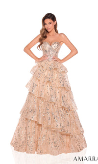Gold Amarra Long Formal Dress 88934