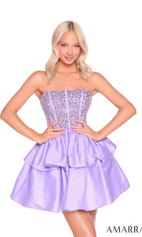 Lilac Amarra Short Party Dress 88952