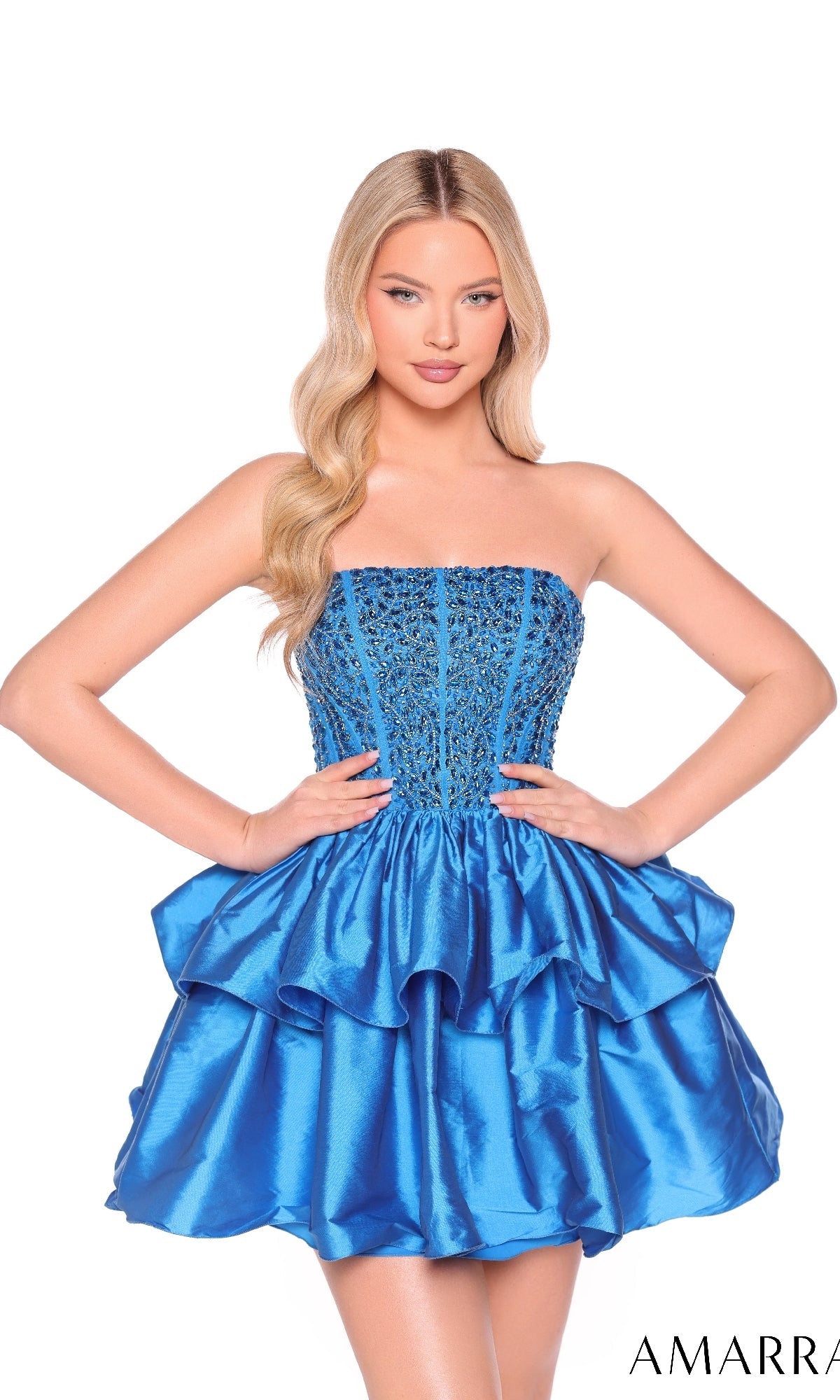 Peacock Amarra Short Party Dress 88952