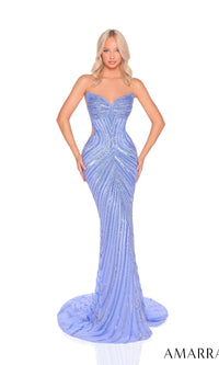 Periwinkle Amarra Long Formal Dress 88960