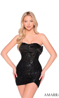 Black Amarra Short Party Dress 88961