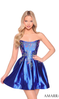 Royal Blue Amarra Short Party Dress 88962