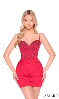 Red Amarra Short Party Dress 88968