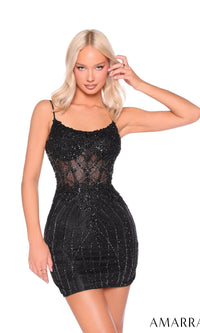 Black Amarra Short Party Dress 88974