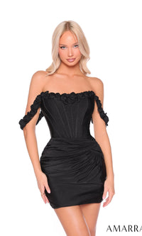 Black Amarra Short Party Dress 88980
