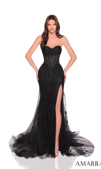 Black Amarra Long Formal Dress 88985