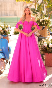 Fuchsia Amarra Long Formal Dress 88995